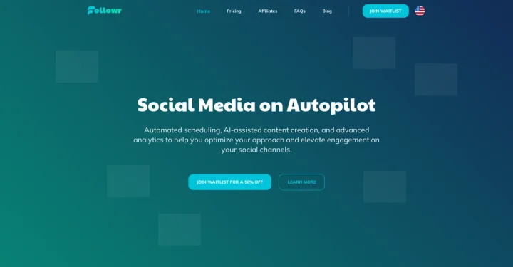 Screenshot of Followr website