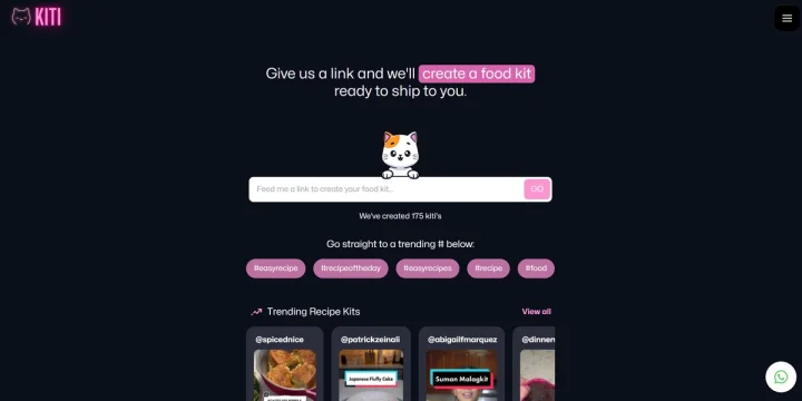 Screenshot of KITI AI website