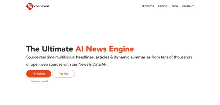 Screenshot of Connexun website