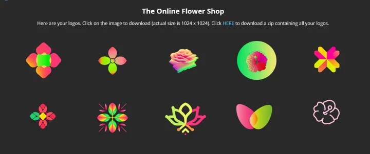 Screenshot of LogoCreatorAI website