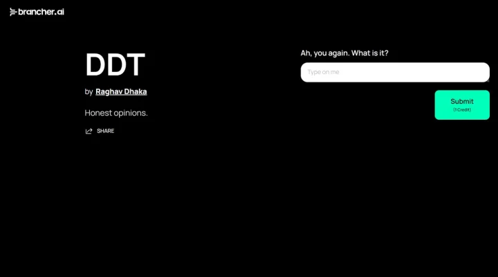 Screenshot of DDT website