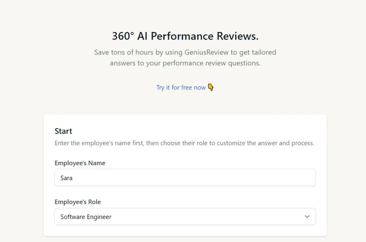 Screenshot of GeniusReview website
