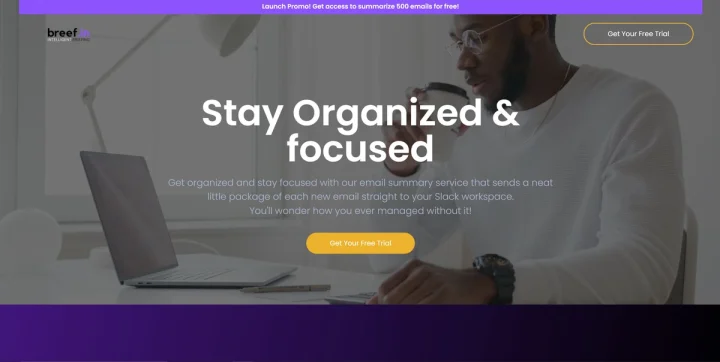 Screenshot of Breef.in website