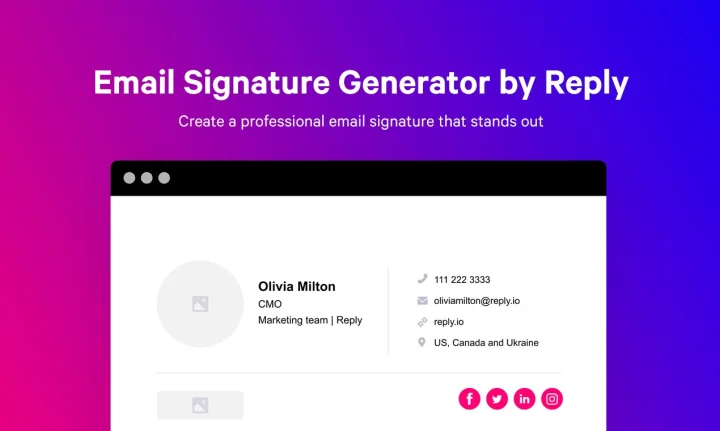 Screenshot of Reply.io website