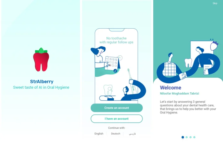 Screenshot of StrAIberry website