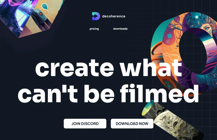 Screenshot of Decoherence website