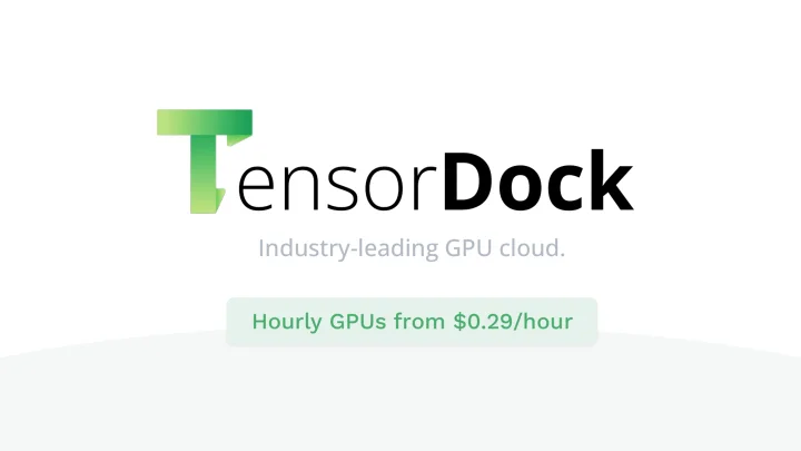 Screenshot of TensorDock GPU Cloud website