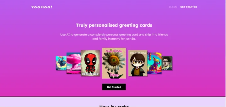 Screenshot of YooHoo website