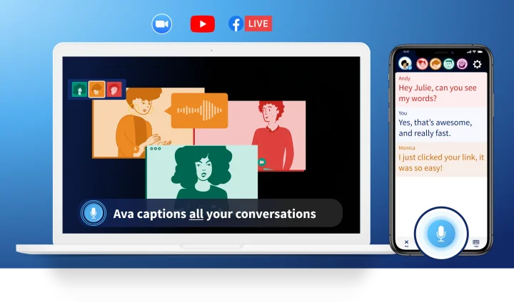 Screenshot of AVA website
