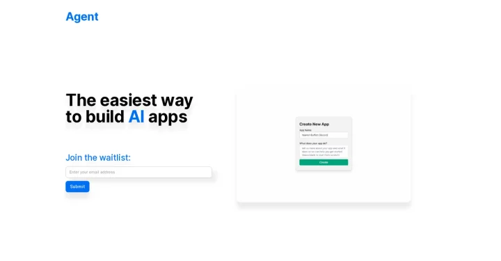 Screenshot of GPTAgent website