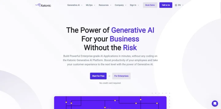 Screenshot of Katonic website