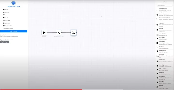 Screenshot of DopplerTask website