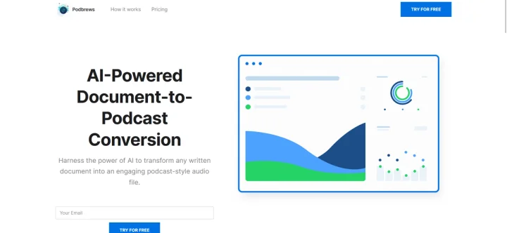 Screenshot of Podbrews website