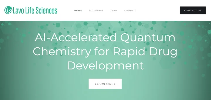 Screenshot of Lavo AI website