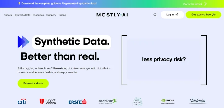 Screenshot of Mostly website