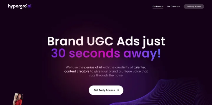 Screenshot of Hypergro website
