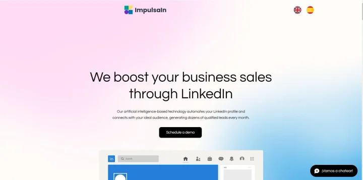 Screenshot of Impulseln website