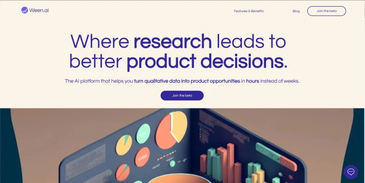 Screenshot of Ween.ai website