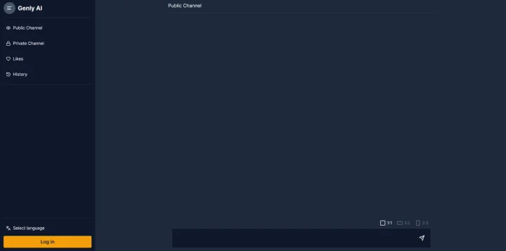 Screenshot of Genly AI website