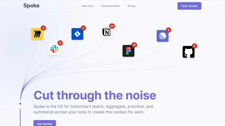 Screenshot of Spoke.ai website