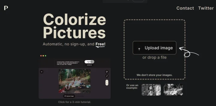 Screenshot of Palette.fm website