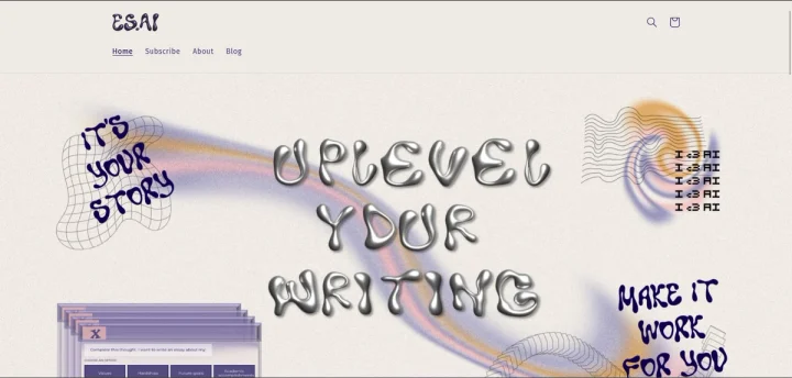 Screenshot of ES.AI website