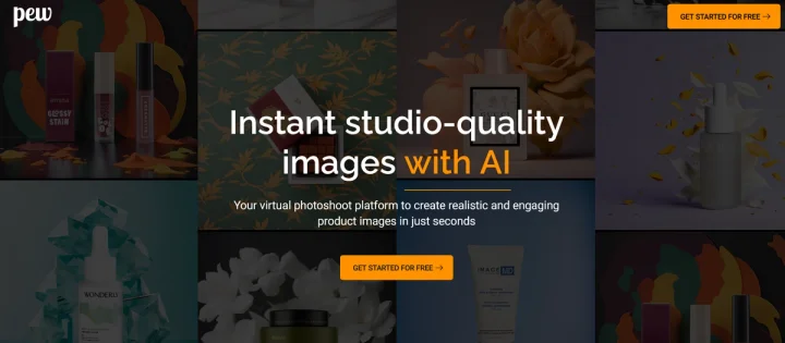 Screenshot of Pew AI website