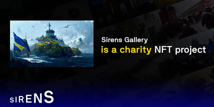 Screenshot of Sirens Gallery website