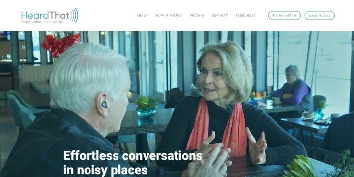 Screenshot of HeardThat website