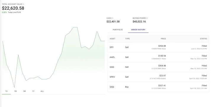 Screenshot of AlgoPear website