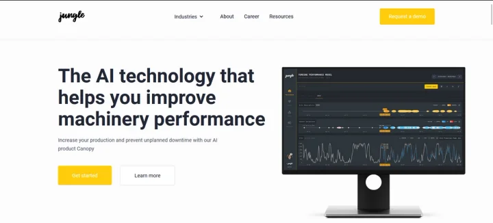 Screenshot of Jungle AI website