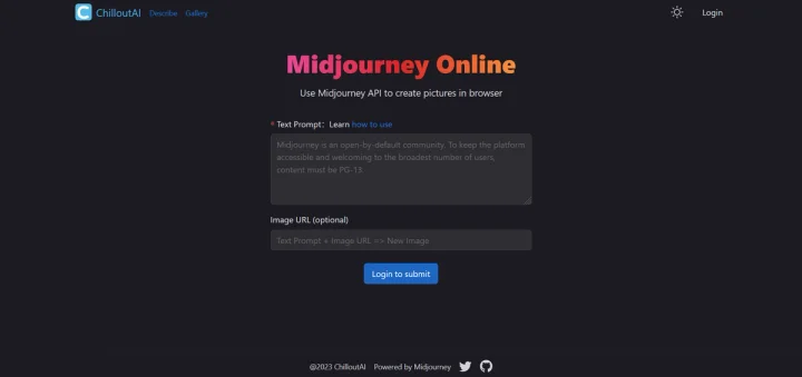 Screenshot of ChilloutAI website