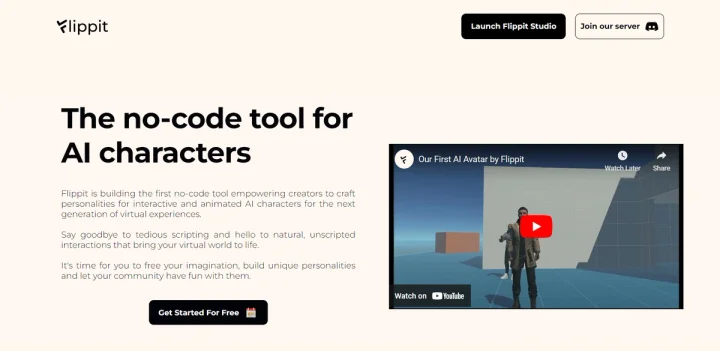 Screenshot of Flippit website