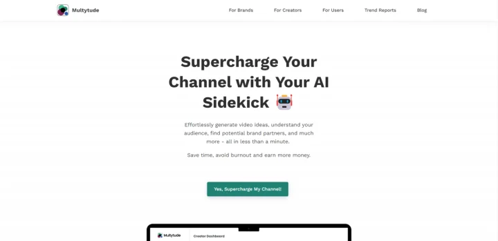Screenshot of Multytude website
