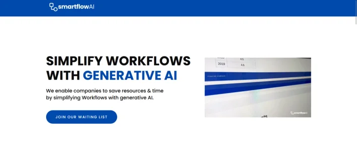 Screenshot of SmartflowAI website