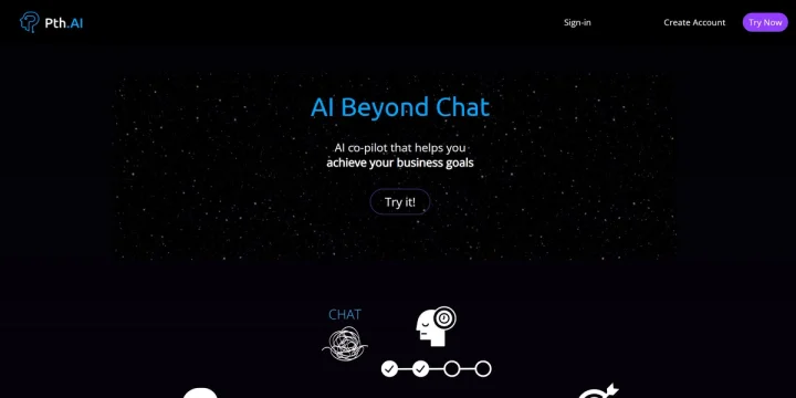 Screenshot of Pth.AI website