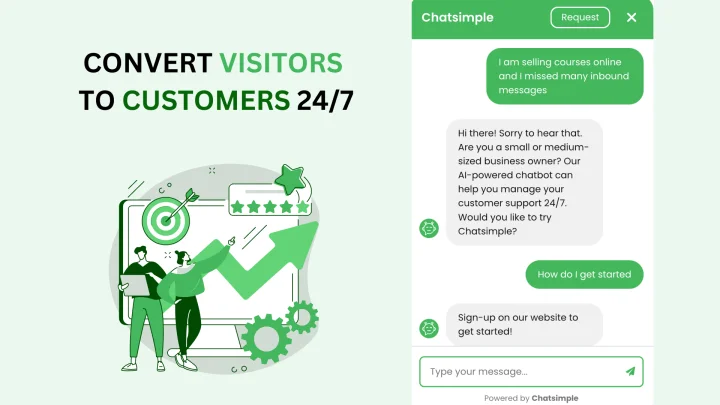 Screenshot of Chatsimple website