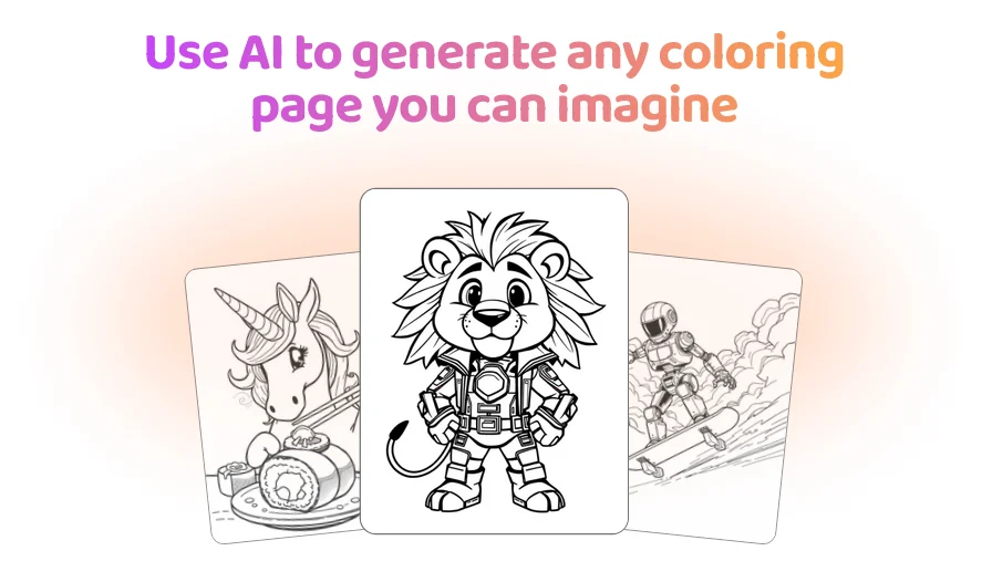 Screenshot of Coloring Maker website