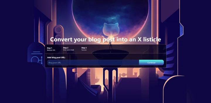Screenshot of Listicle Club website