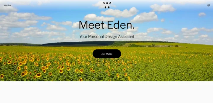 Screenshot of Eden website