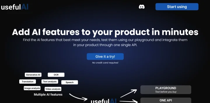Screenshot of UsefulAI website