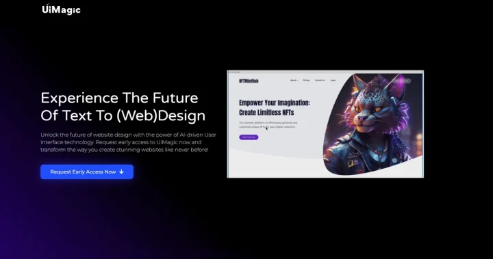 Screenshot of UiMagic website