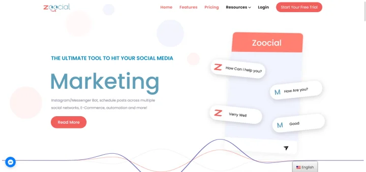Screenshot of Zoocial website