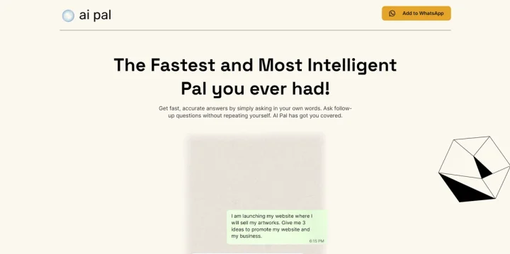 Screenshot of Getaipal website