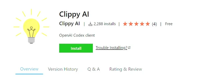 Screenshot of Clippy AI website