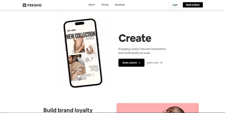 Screenshot of Fresho website