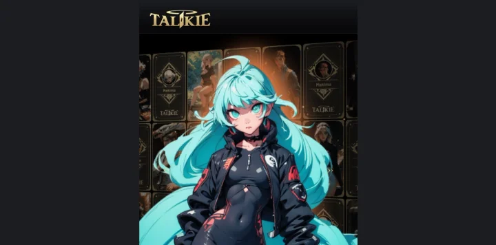 Screenshot of Talkie website