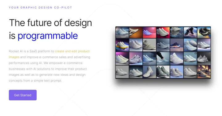 Screenshot of RocketAI website