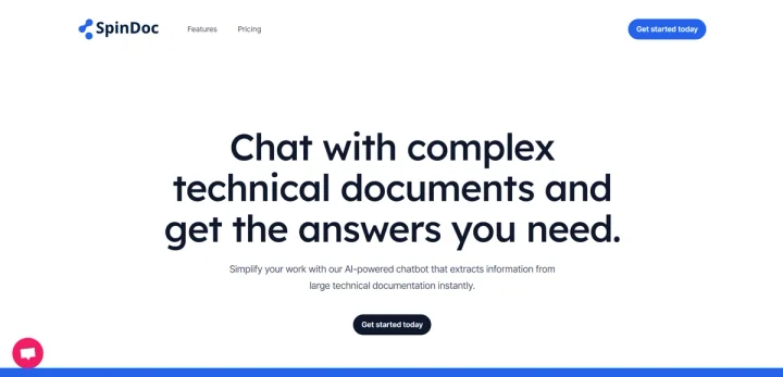 Screenshot of SpinDoc website