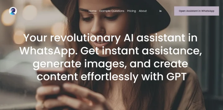 Screenshot of PromptReply website